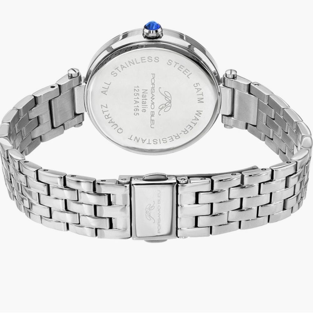 Porsamo bleu natalie bracelet watch, 36mm all stainless steel silver watch - Picture 5 of 10